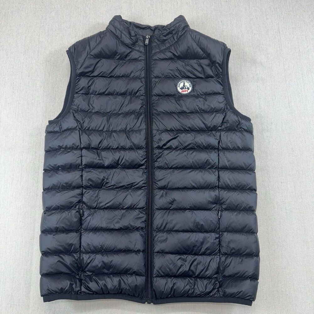 JOTT Tom Just Over The Top Black Down Puffer Vest Men’s M Full Zip Jacket